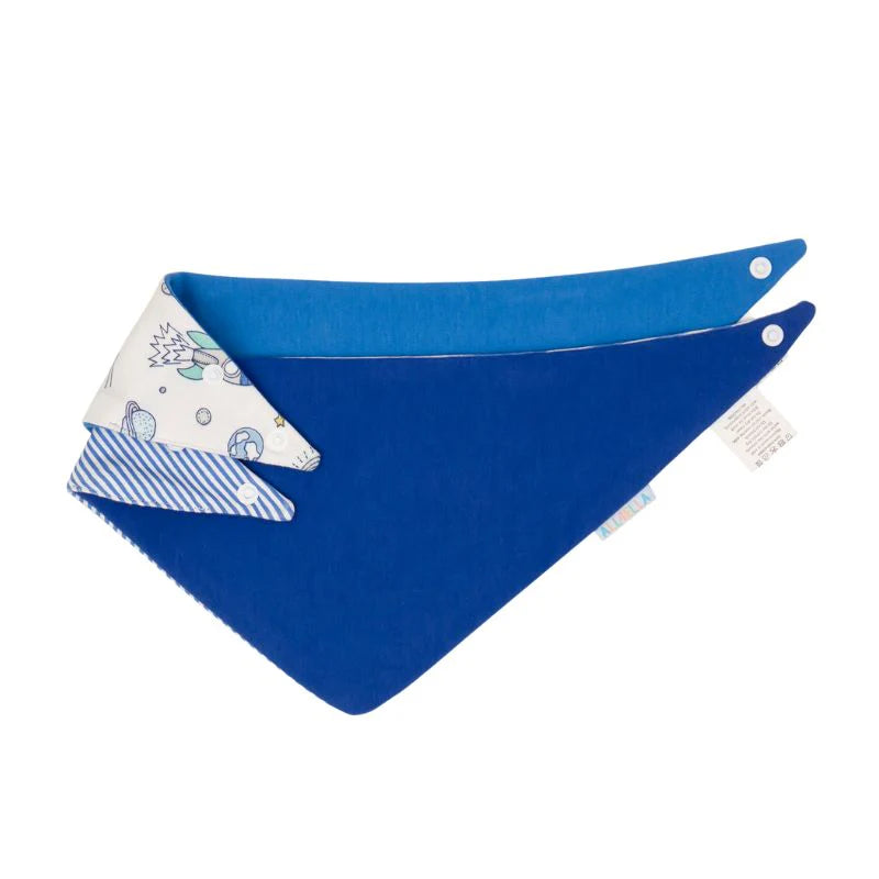 All4Ella Bandana bibs 2pk - Blast Off