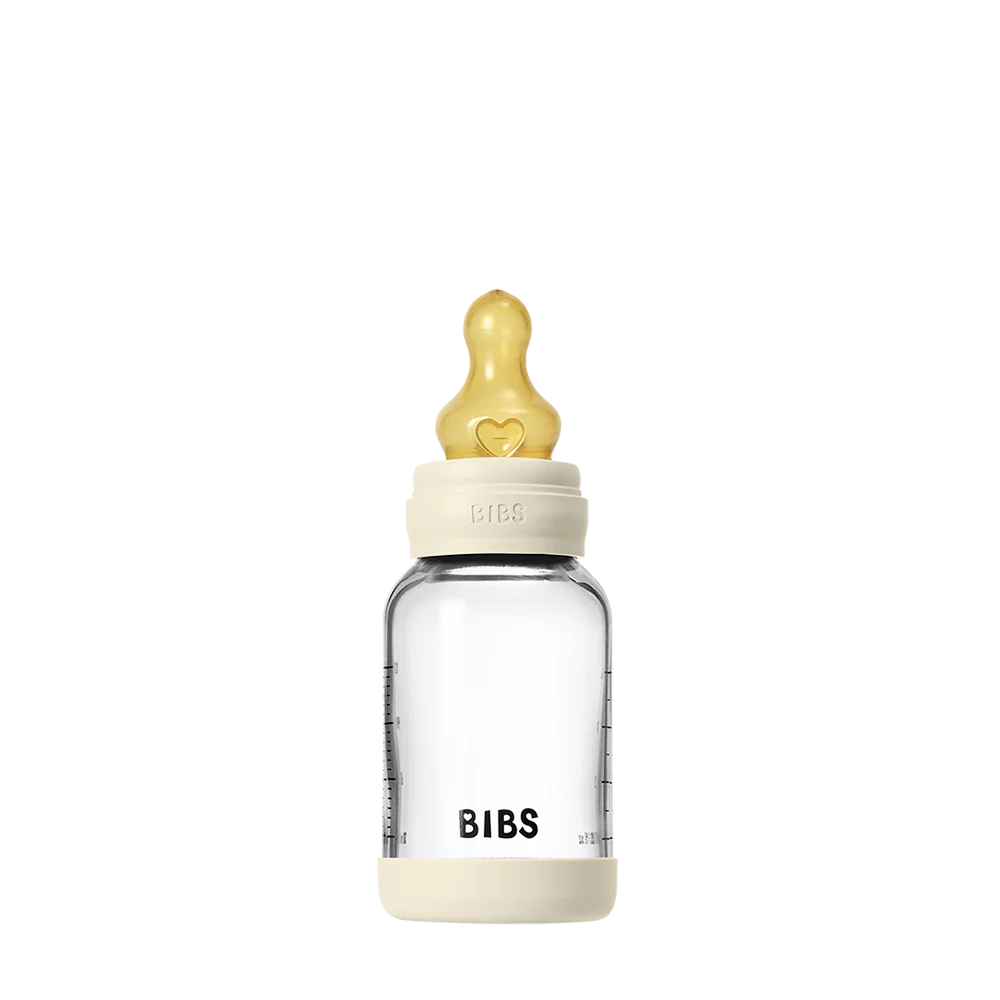 Baby Glass Bottle Set 120ml Latex - Ivory