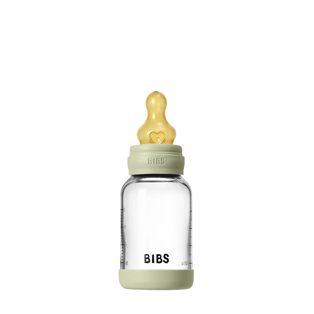 Baby Glass Bottle Set 120ml Latex - Sage