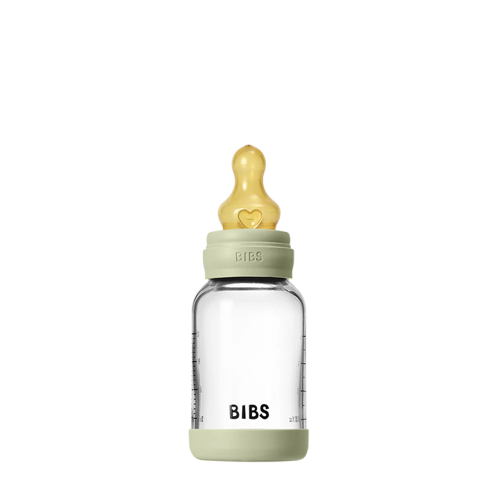 Baby Glass Bottle Set 120ml Latex - Sage