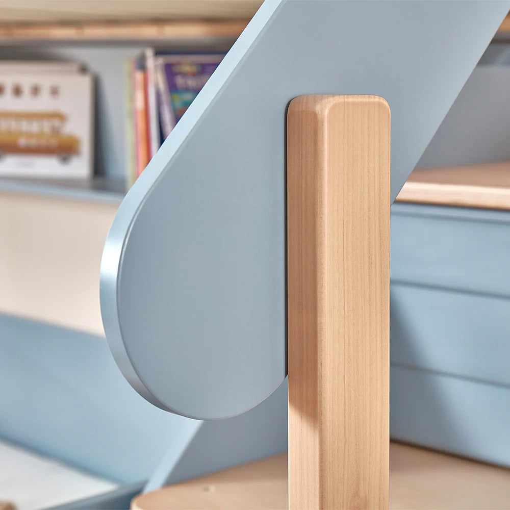 Boori Natty Maxi Bunk Bed with Staircase - Barley and Almond (BK-NASMBBSCV24/BAAD)