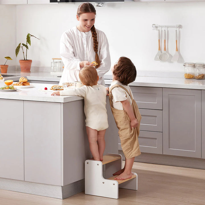 Boori Tidy Foot Step Stool-Cherry & Almond(BK-TIFSV24/CHAD)
