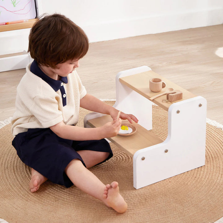 Boori Tidy Foot Step Stool-Cherry & Almond(BK-TIFSV24/CHAD)