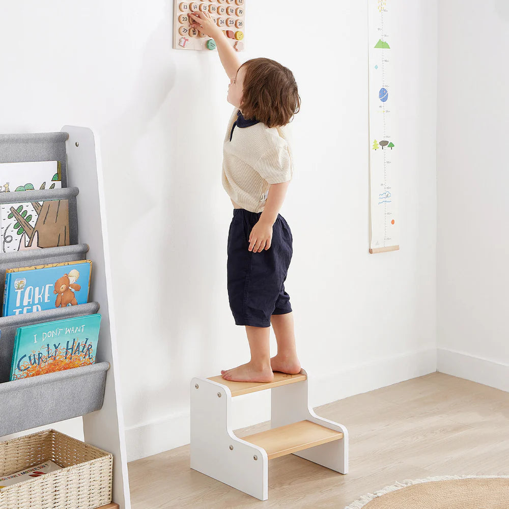 Boori Tidy Foot Step Stool-Cherry & Almond(BK-TIFSV24/CHAD)