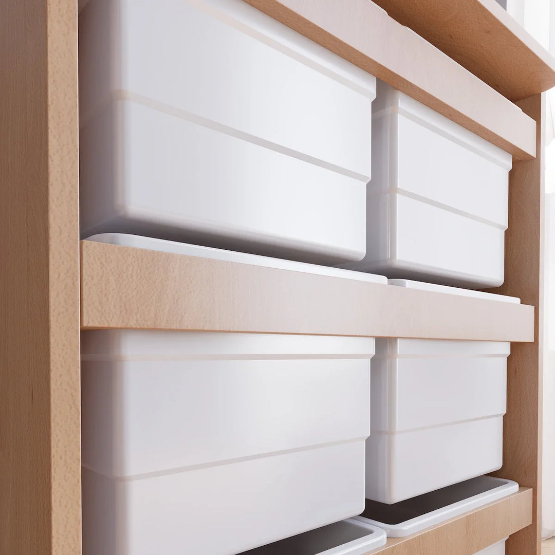 Boori Tall Tidy Cabinet - White Woodgrain