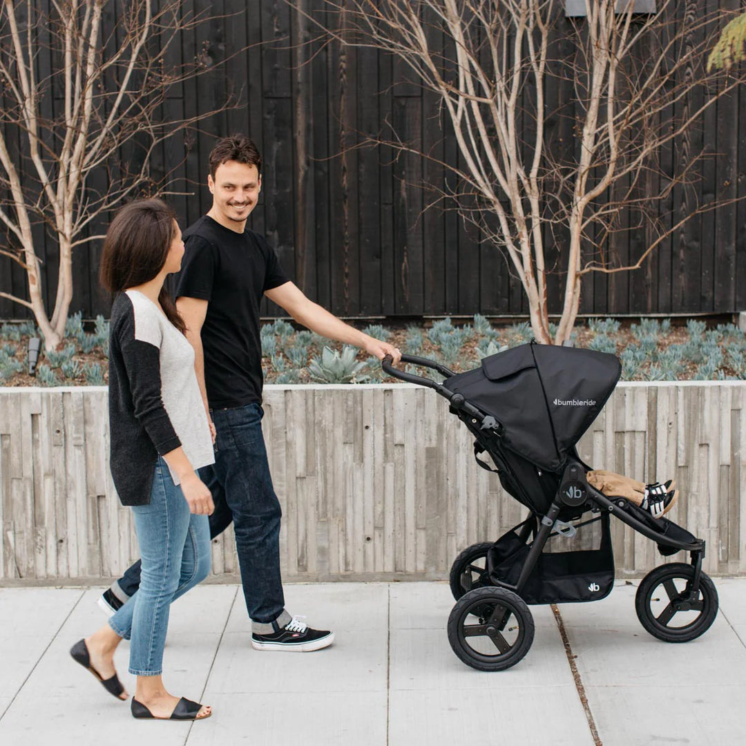 Bumbleride Indie 3 wheel stroller-Black with Matt Black Frame