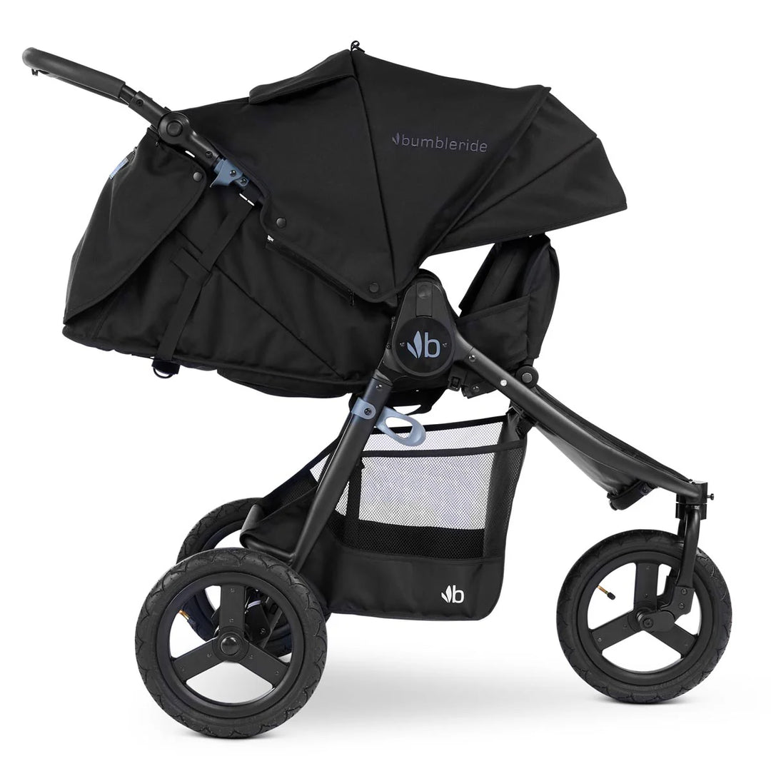 Bumbleride Indie 3 wheel stroller-Black with Matt Black Frame