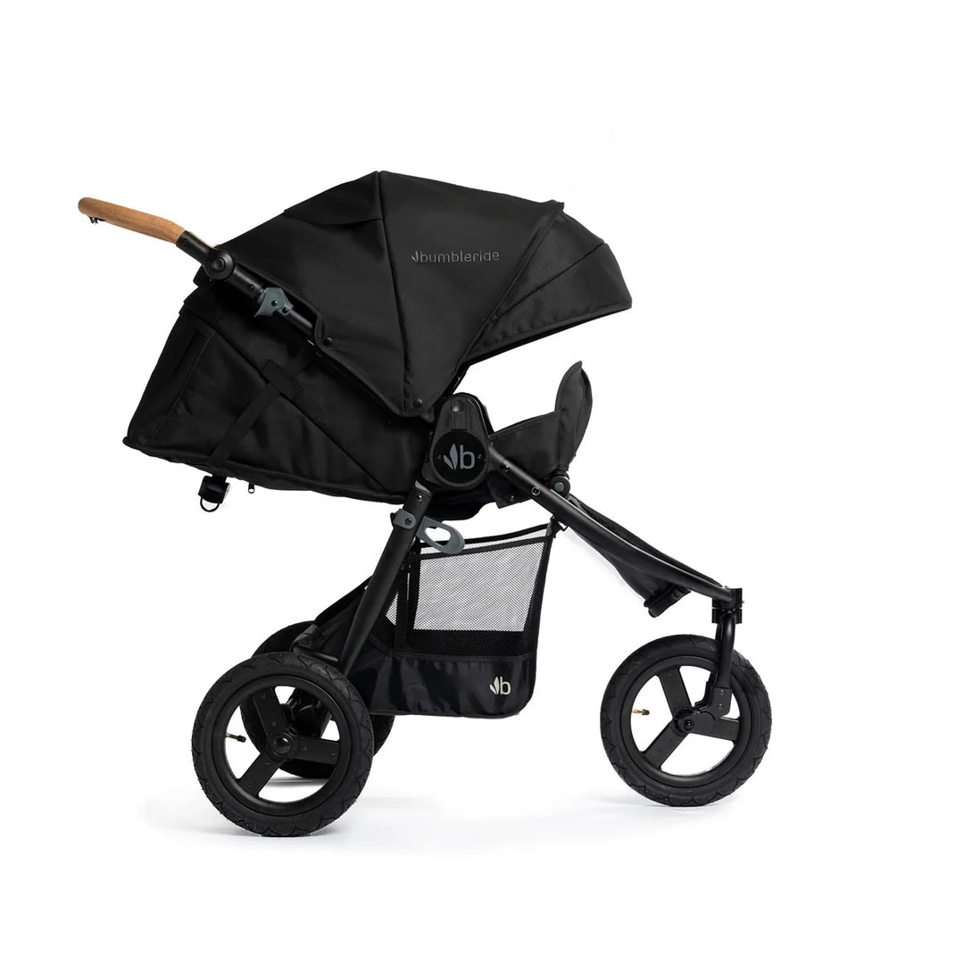 Bumbleride Indie 3 wheel stroller-Black with Matt Black Frame