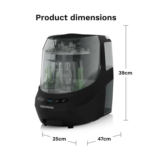 Baby Brezza Bottle Washer Pro – All-In-One Cleaner (Washes, Sterilizes & Dries) - Black