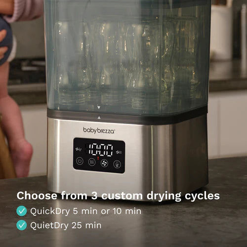 Baby Brezza SuperQuick™ Baby Bottle Steriliser and Dryer - Stainless-Steel