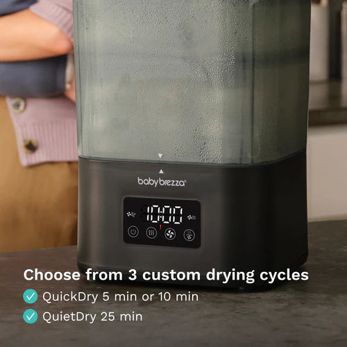 Baby Brezza SuperQuick™ Baby Bottle Steriliser and Dryer - Black