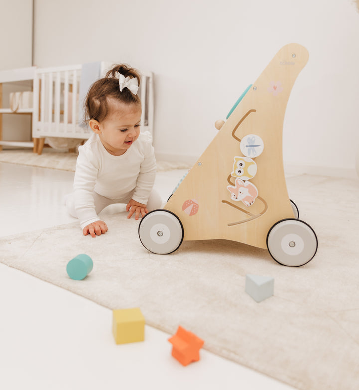 Bubble Wooden Activity Play Walker