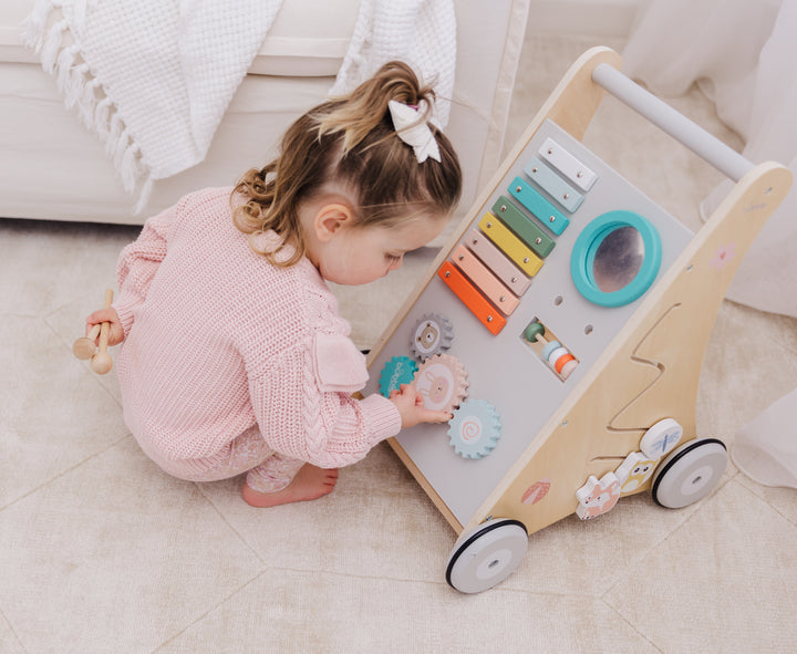 Bubble Wooden Activity Play Walker