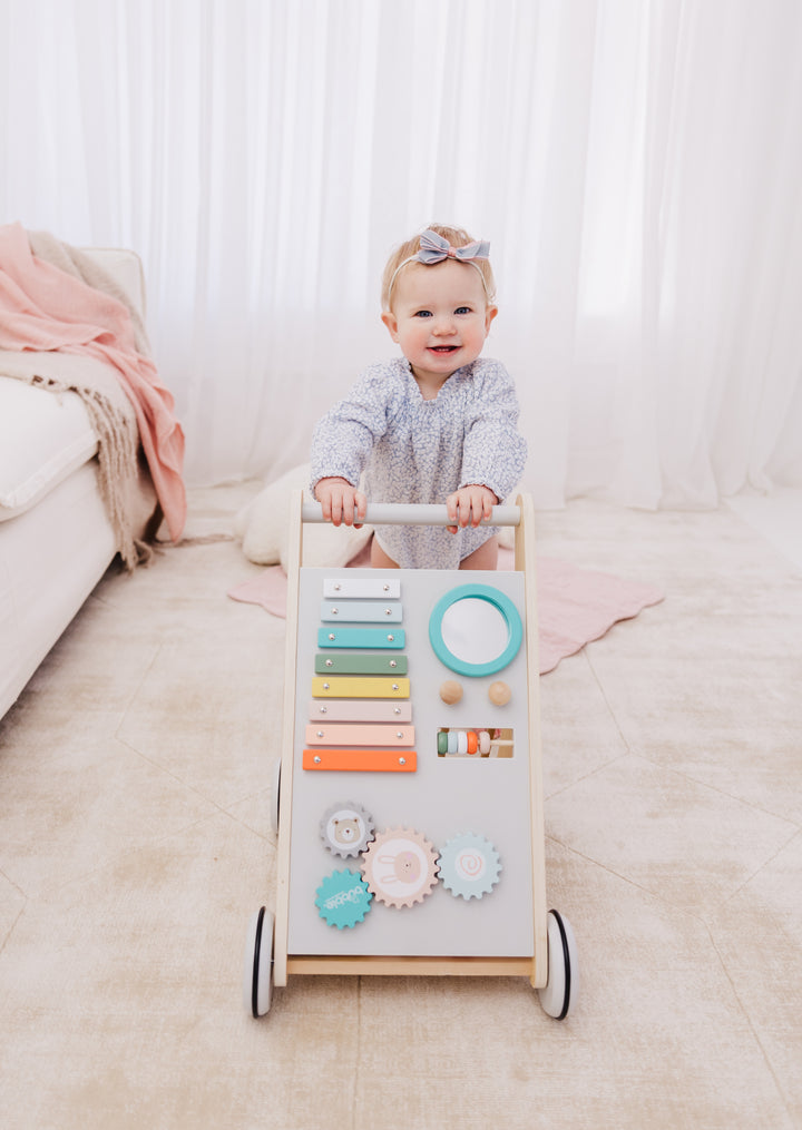 Bubble Wooden Activity Play Walker