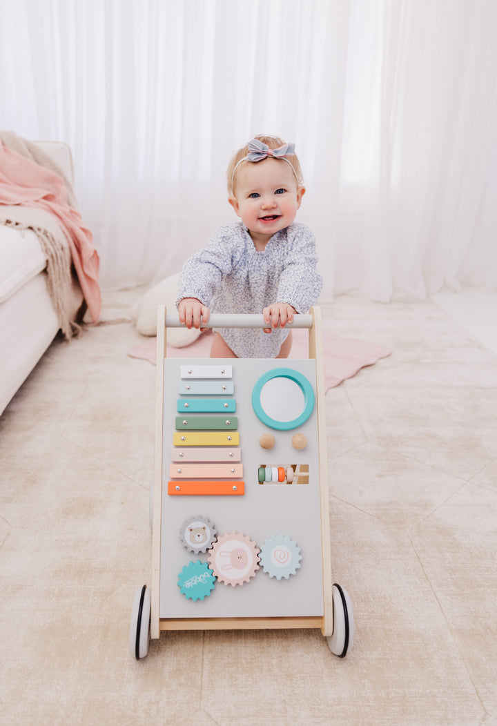 Bubble Wooden Activity Play Walker