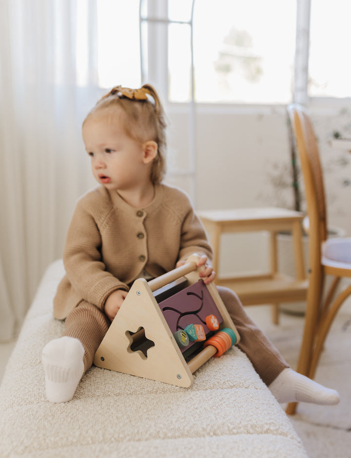 BUBBLE WOODEN ACTIVITY TRIANGLE