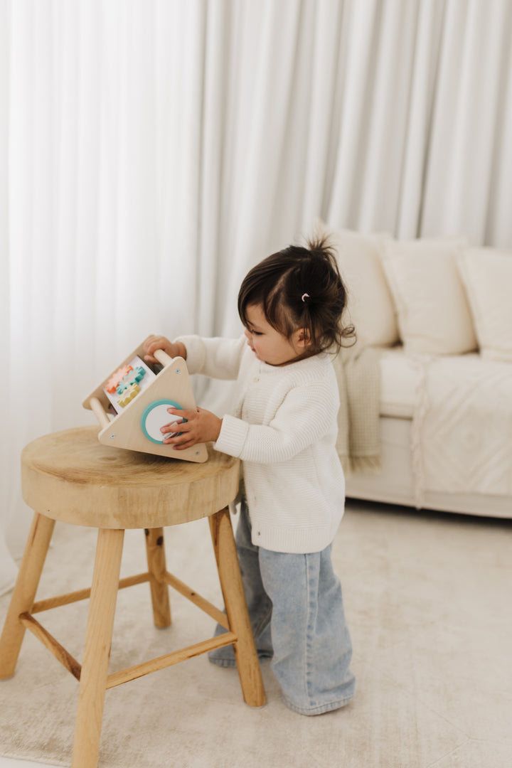 BUBBLE WOODEN ACTIVITY TRIANGLE
