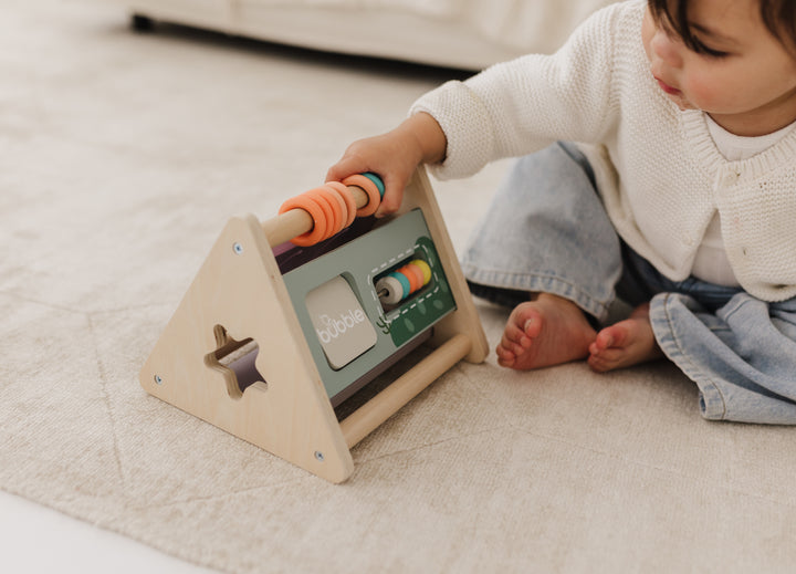 BUBBLE WOODEN ACTIVITY TRIANGLE