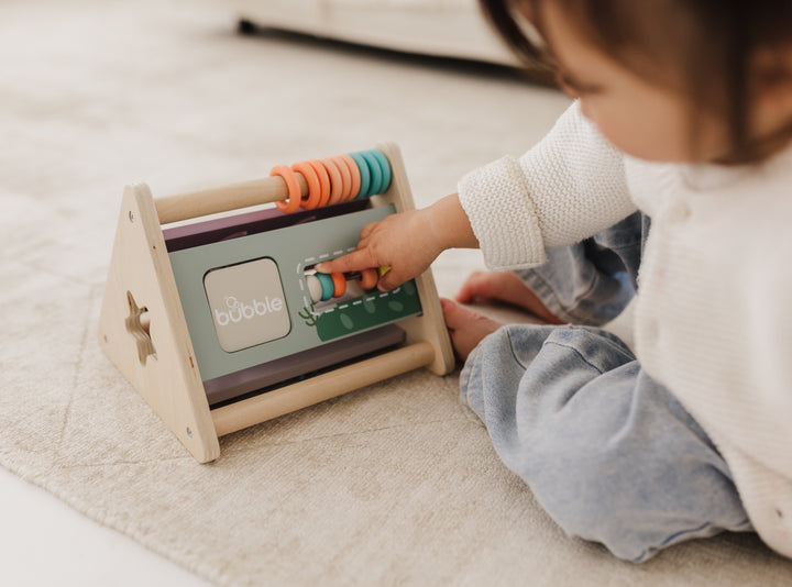 BUBBLE WOODEN ACTIVITY TRIANGLE