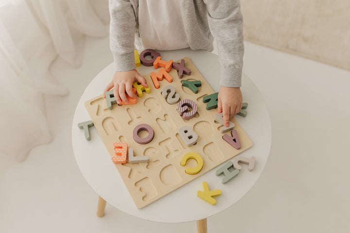 BUBBLE WOODEN ALPHABET PUZZLE