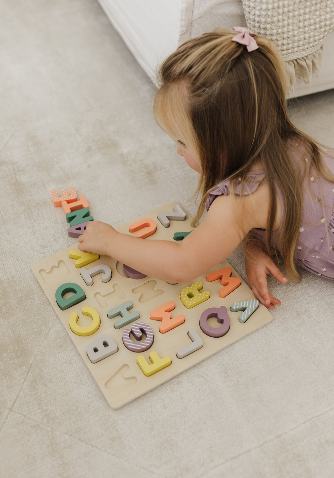 BUBBLE WOODEN ALPHABET PUZZLE