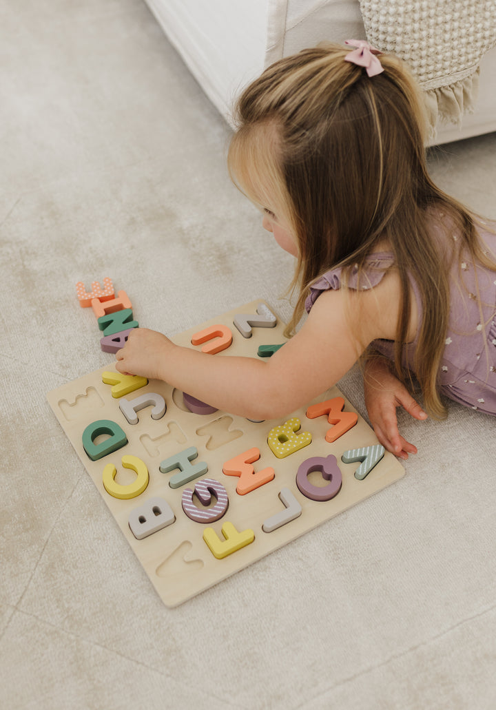 BUBBLE WOODEN ALPHABET PUZZLE