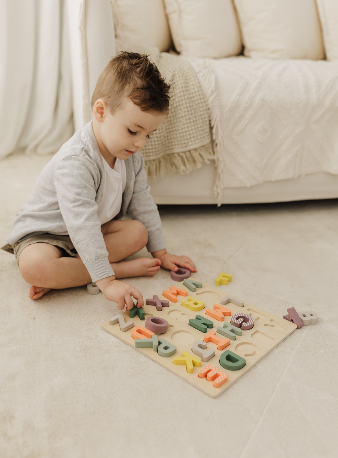 BUBBLE WOODEN ALPHABET PUZZLE