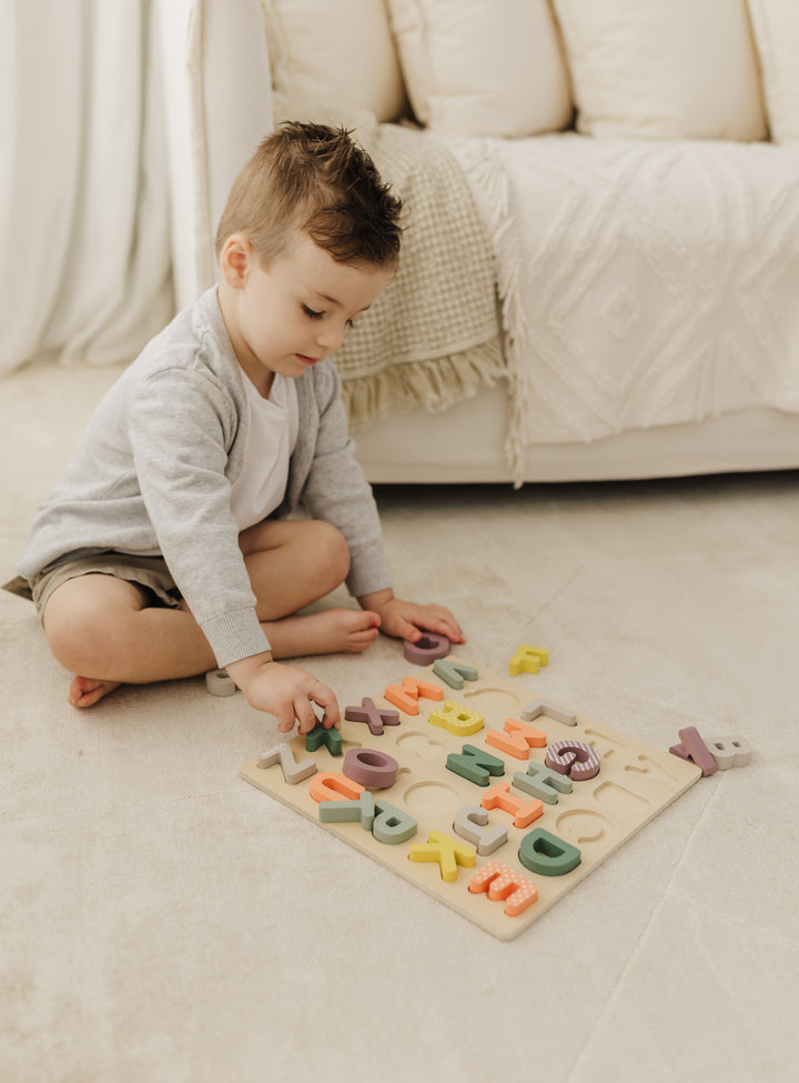 BUBBLE WOODEN ALPHABET PUZZLE