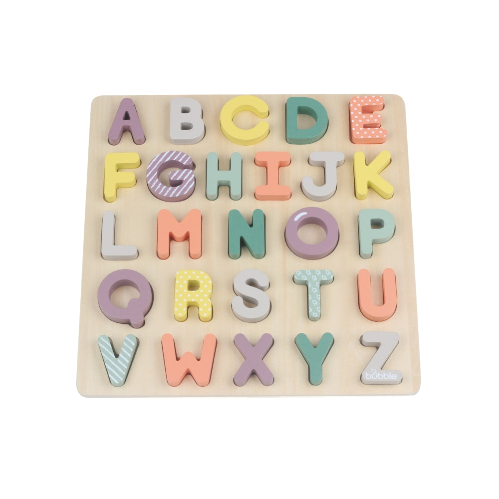 BUBBLE WOODEN ALPHABET PUZZLE