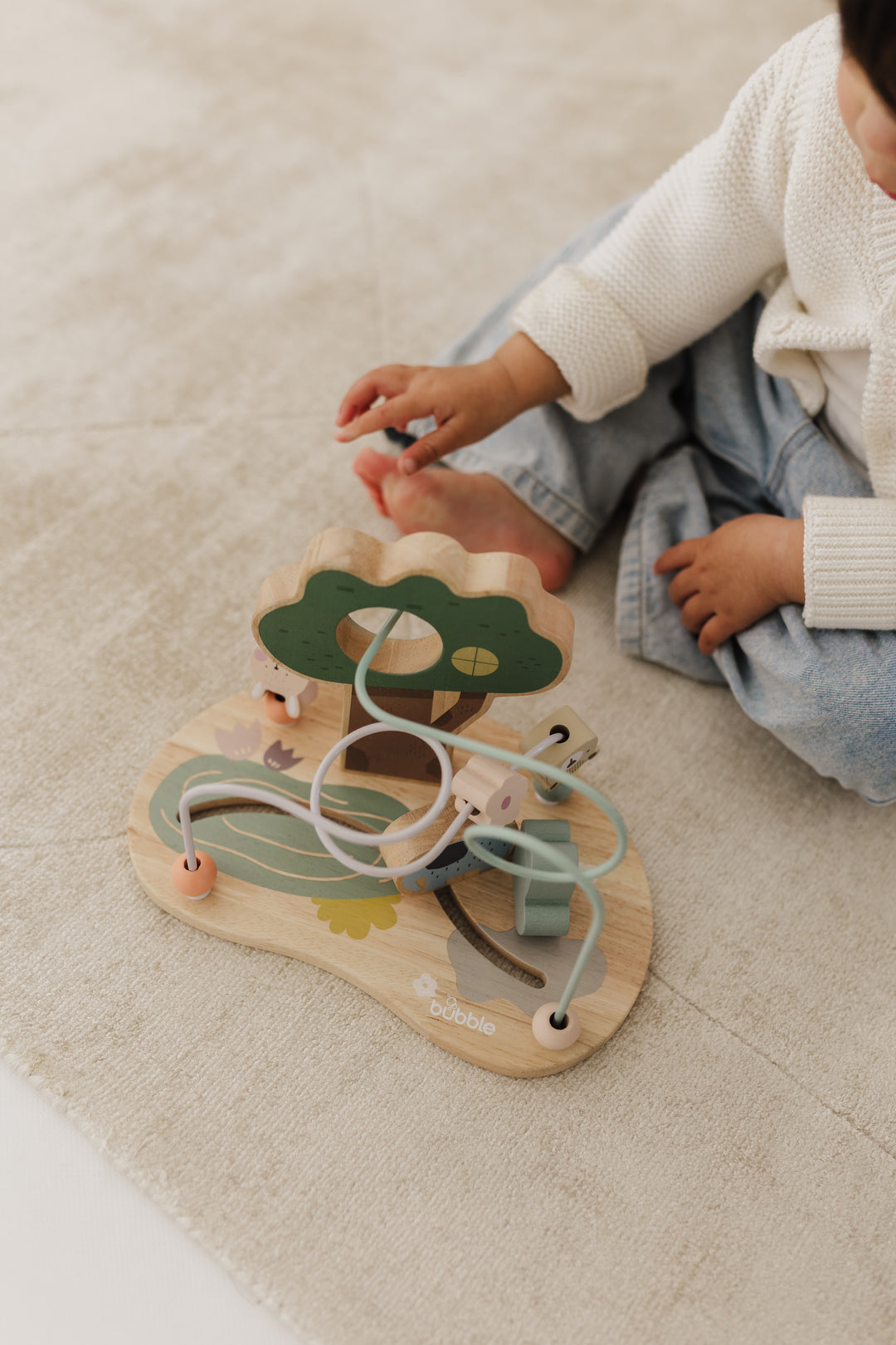 BUBBLE WOODEN BEAD MAZE