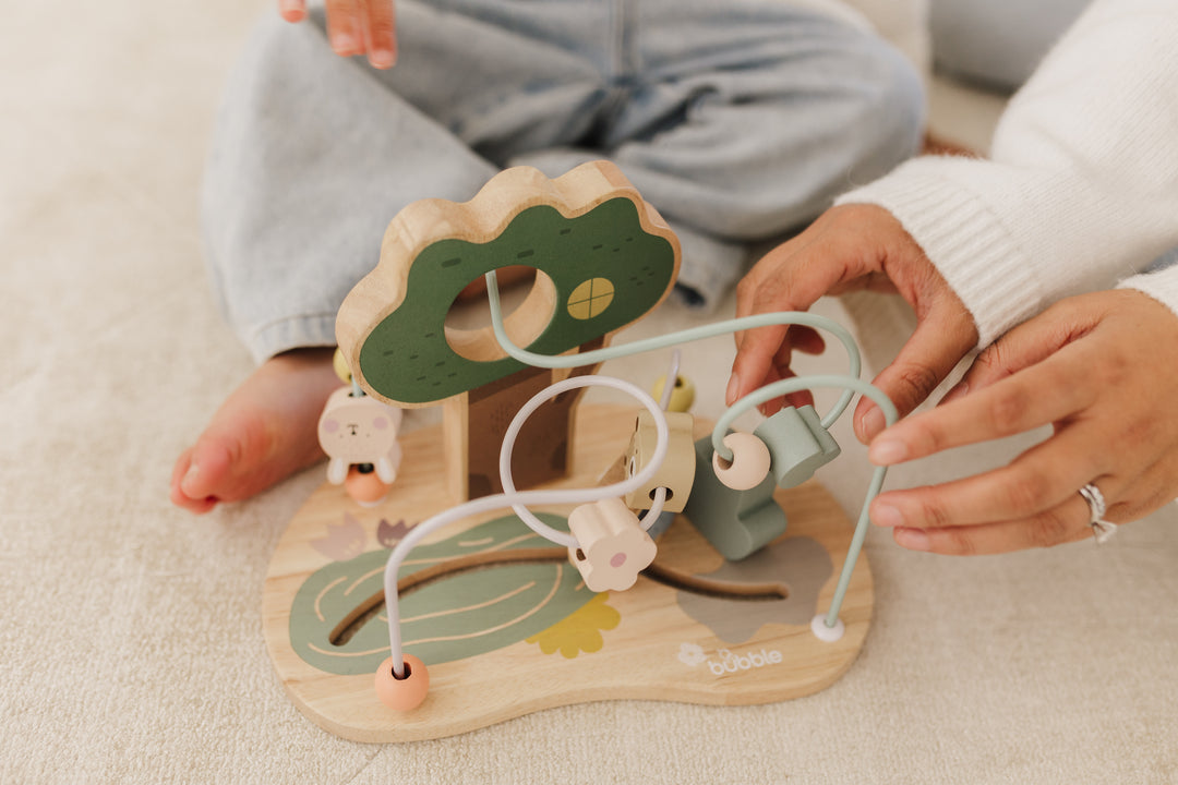 BUBBLE WOODEN BEAD MAZE