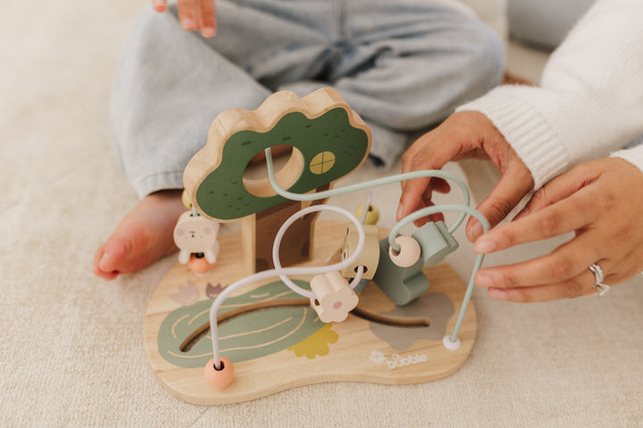 BUBBLE WOODEN BEAD MAZE