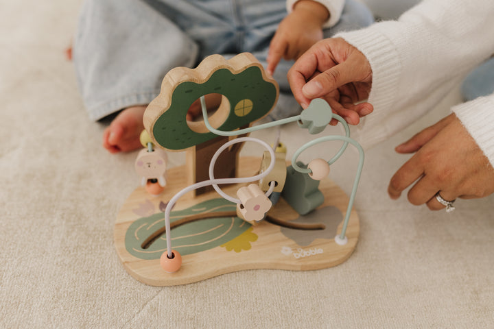BUBBLE WOODEN BEAD MAZE