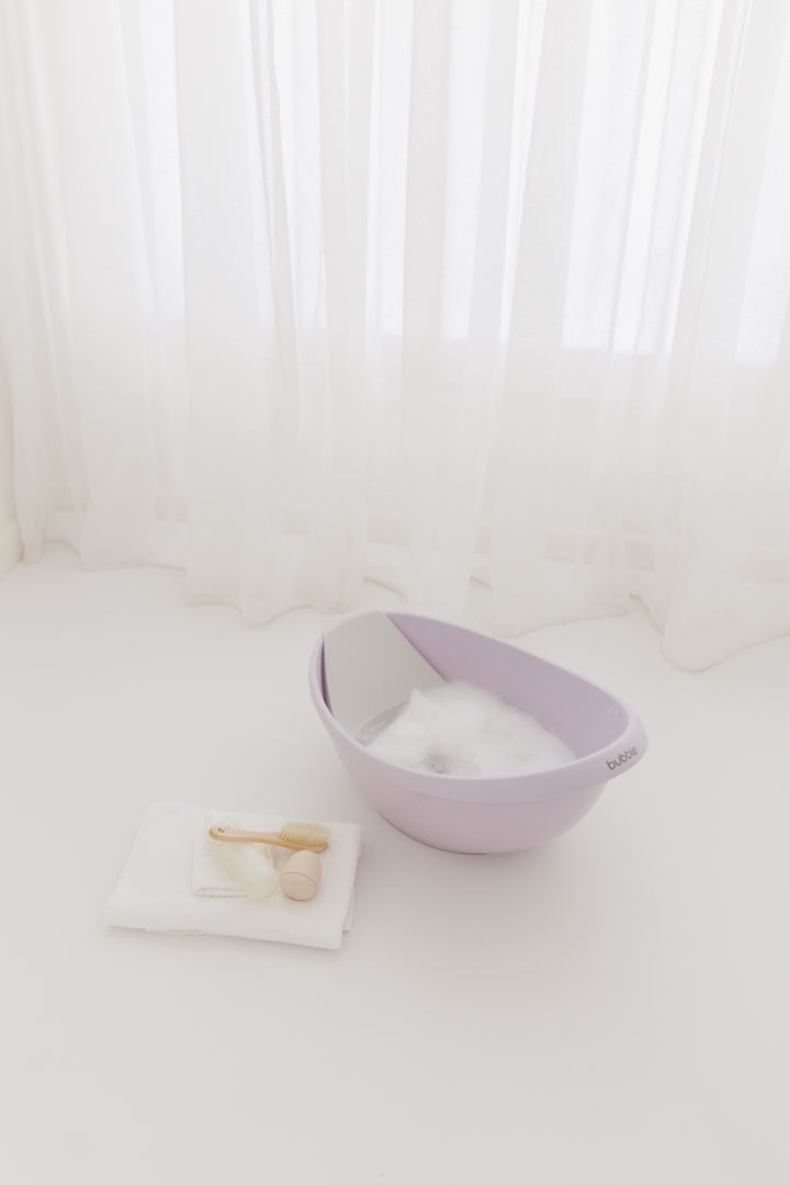BUBBLE BABY BATH WITH BATH SEAT - Lilac