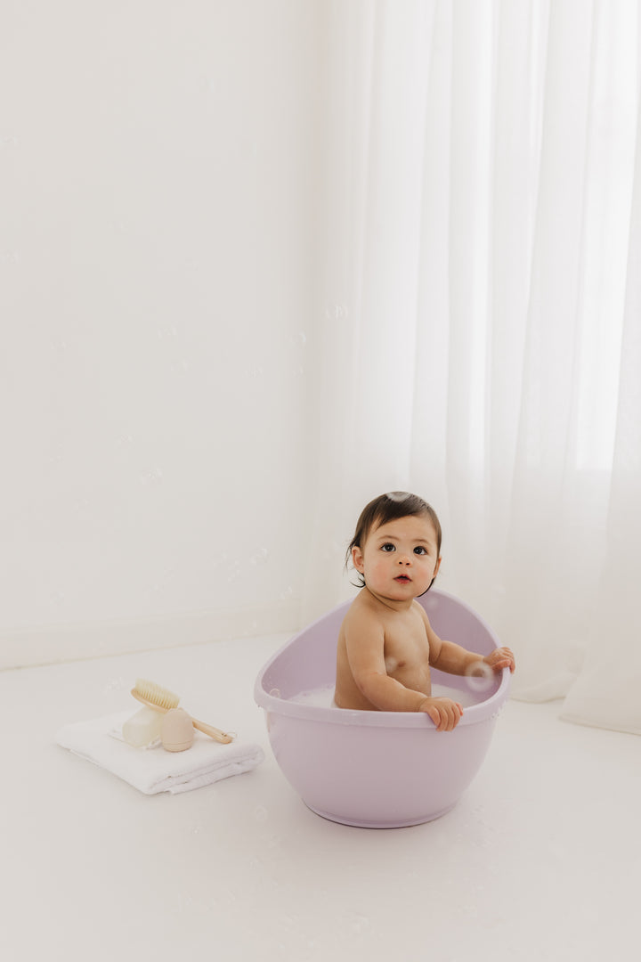 BUBBLE BABY BATH WITH BATH SEAT - Lilac