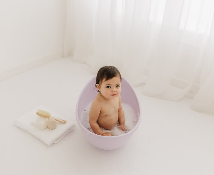 BUBBLE BABY BATH WITH BATH SEAT - Lilac