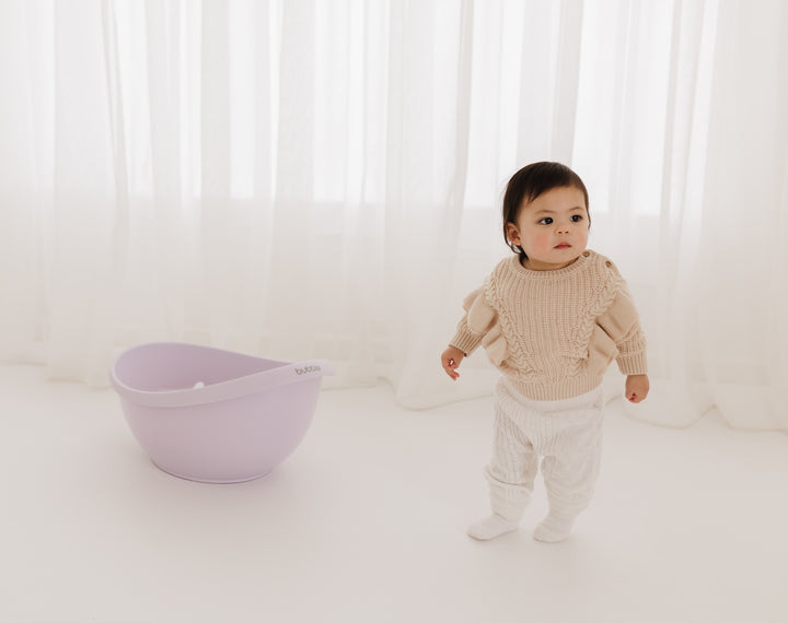 BUBBLE BABY BATH WITH BATH SEAT - Lilac