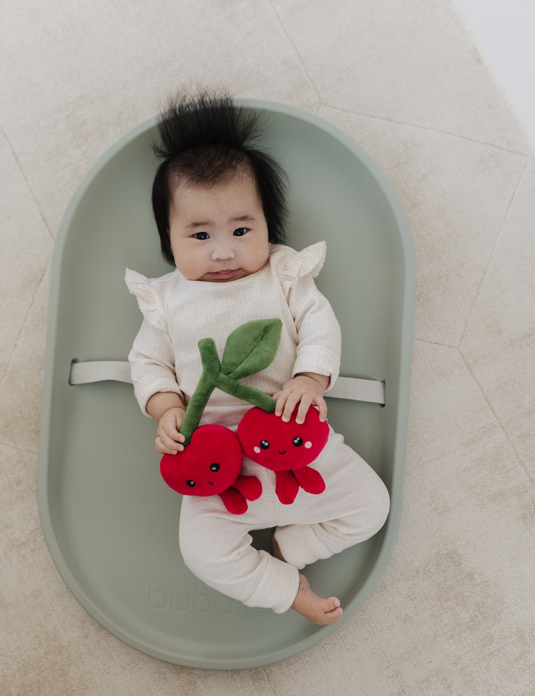 Bubble Cuddle Changing Mat - Sage