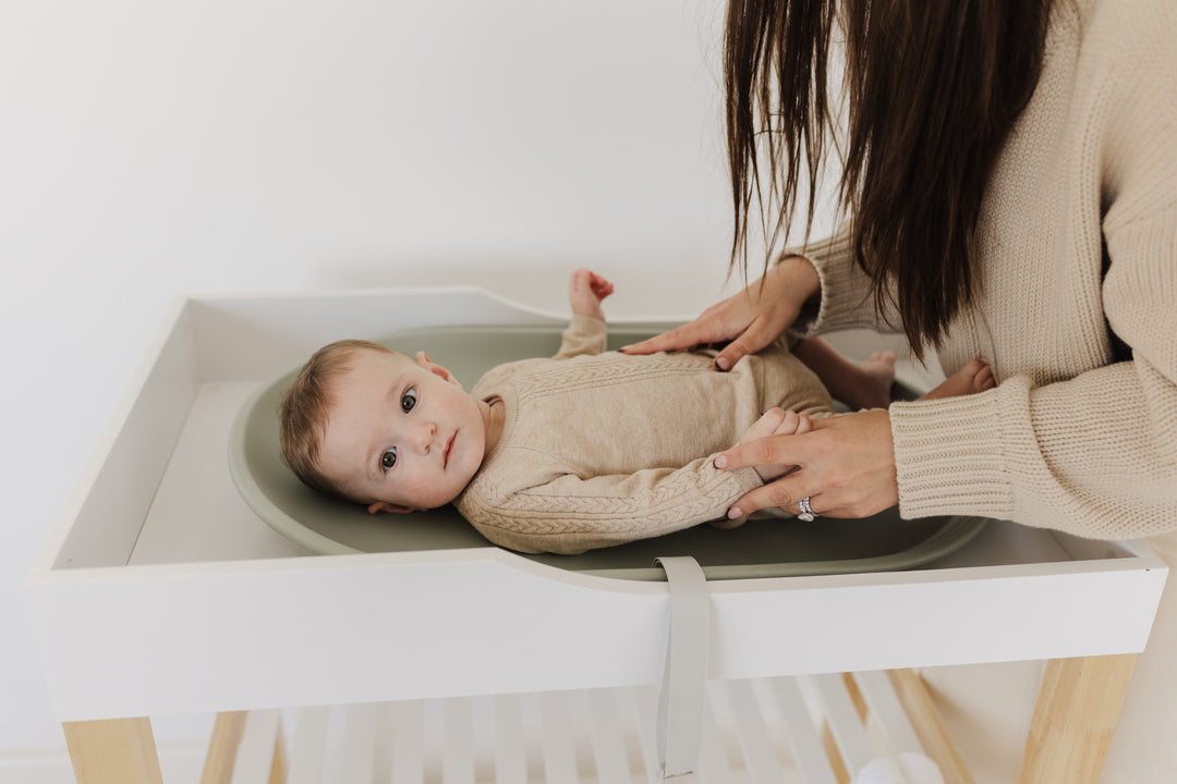 Bubble Cuddle Changing Mat - Sage