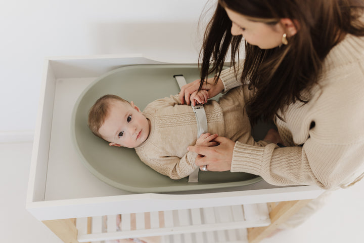 Bubble Cuddle Changing Mat - Sage
