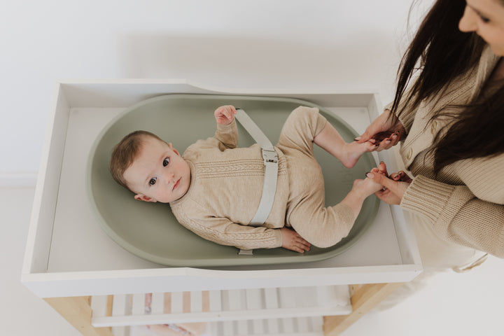 Bubble Cuddle Changing Mat - Sage