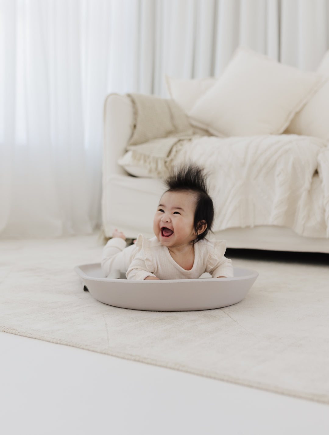 Bubble Cuddle Changing Mat - Taupe
