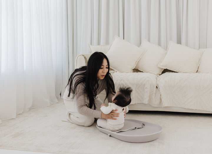 Bubble Cuddle Changing Mat - Taupe