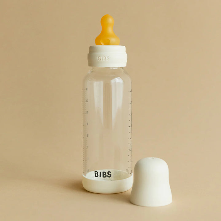 BIBS Baby Glass Bottle Set 240ml Latex - Sage