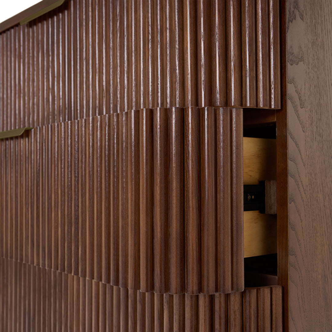 BabyRest Juno Chest 3 Drawer. Luxe Walnut
