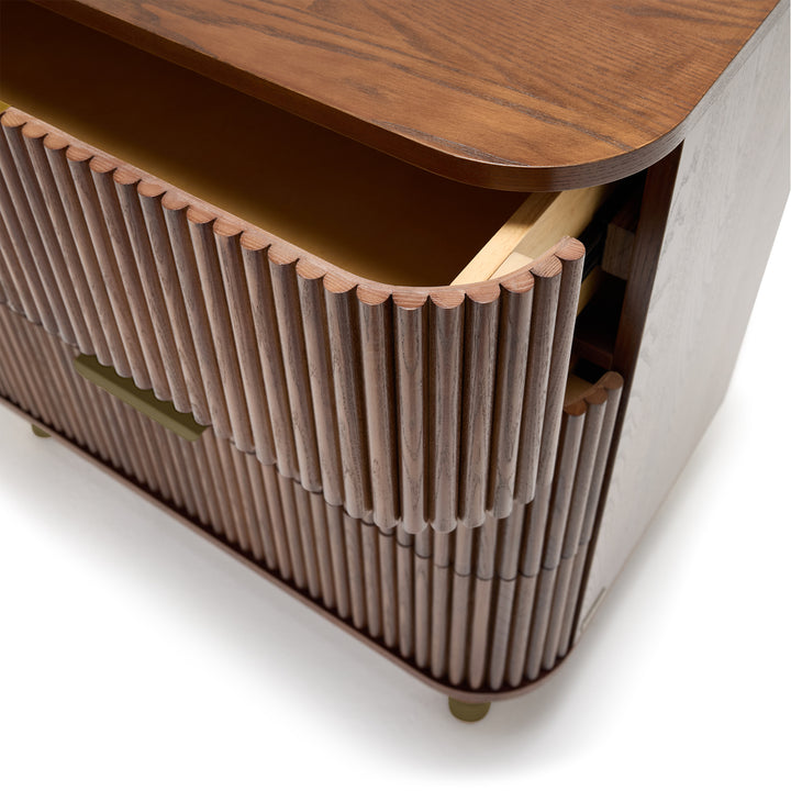 BabyRest Juno Chest 3 Drawer. Luxe Walnut