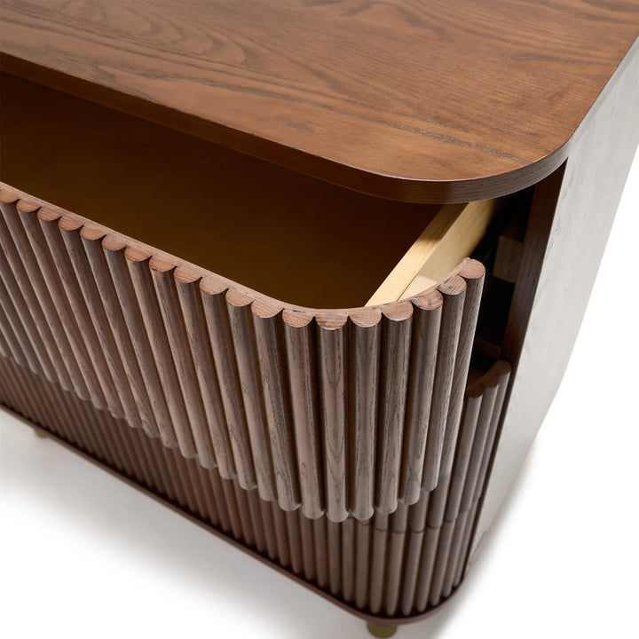 BabyRest Juno Cot + Chest + Duocore Mattress (Luxe Walnut)