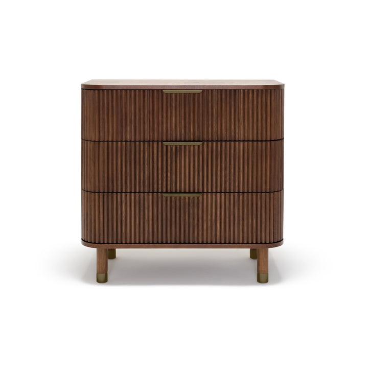BabyRest Juno Chest 3 Drawer. Luxe Walnut
