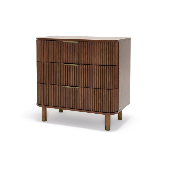 BabyRest Juno Chest 3 Drawer. Luxe Walnut