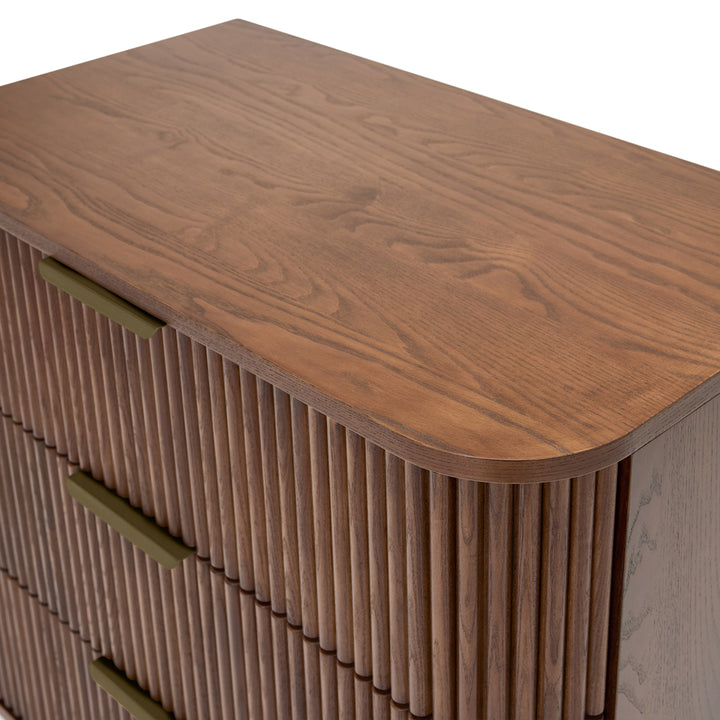 BabyRest Juno Chest 3 Drawer. Luxe Walnut
